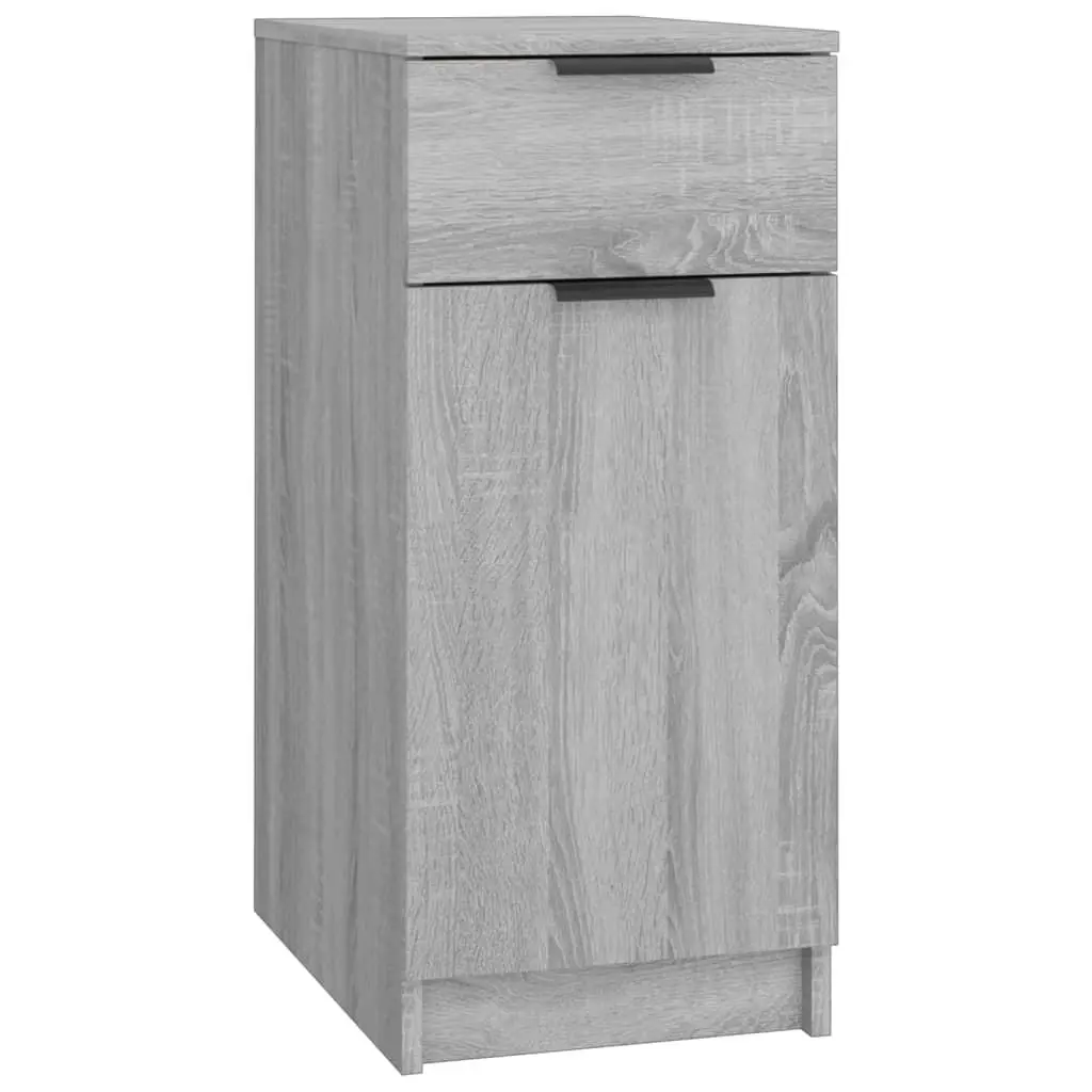 vidaXL Skrivebordskap grå sonoma 33,5x50x75 cm konstruert tre