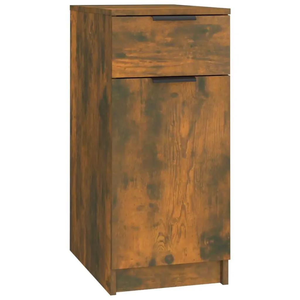 vidaXL Skrivebordskap røkt eik 33,5x50x75 cm konstruert tre