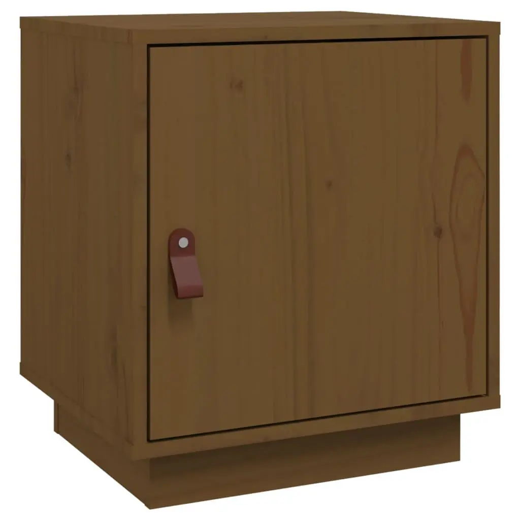 vidaXL Nattbord honningbrun 40x34x45 cm heltre furu
