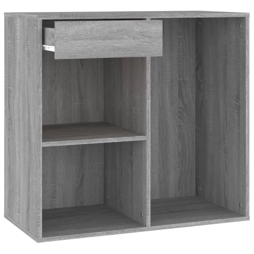 vidaXL Sminkeskap grå sonoma 80x40x75 cm konstruert tre