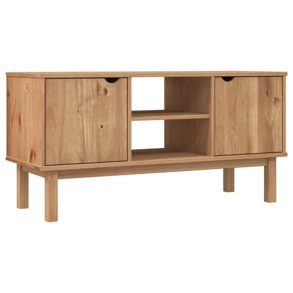 vidaXL TV-benk OTTA 113,5x43x57 cm heltre furu