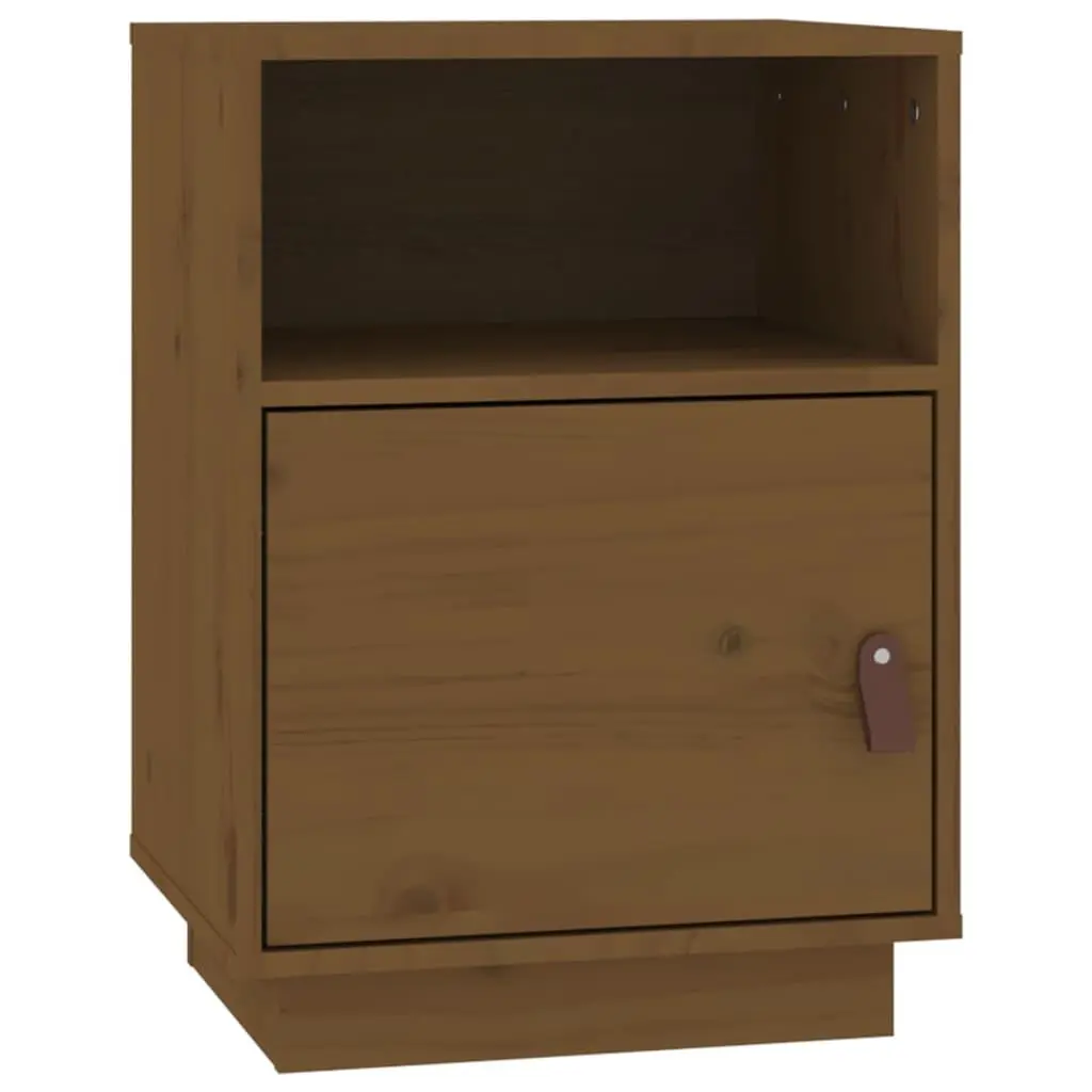 vidaXL Nattbord honningbrun 40x34x55 cm heltre furu
