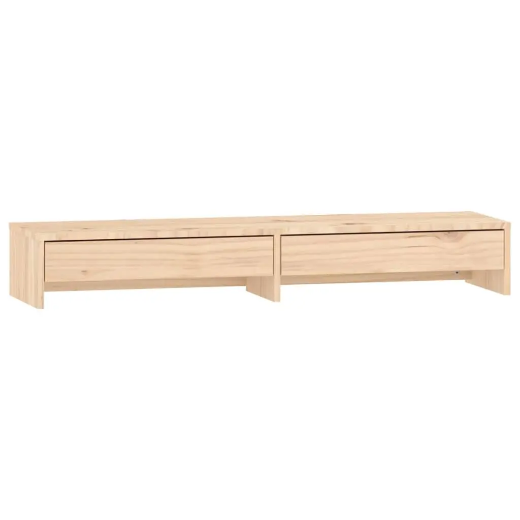 vidaXL Monitorstativ 100x27x15 cm heltre furu