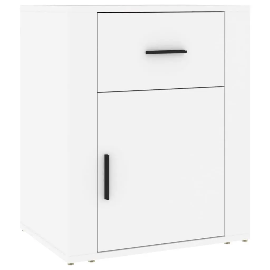 vidaXL Nattbord hvit 50x36x60 cm konstruert tre