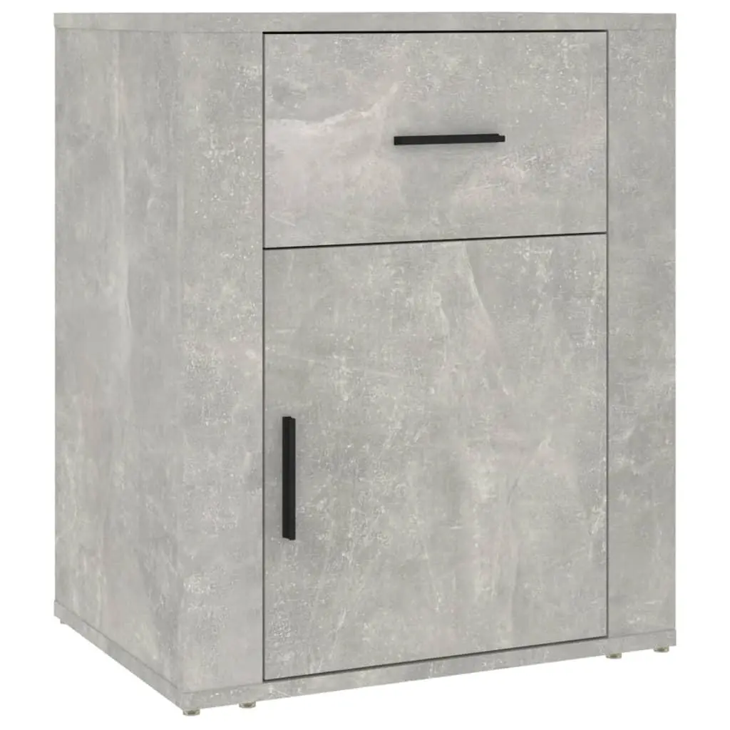 vidaXL Nattbord betonggrå 50x36x60 cm konstruert tre