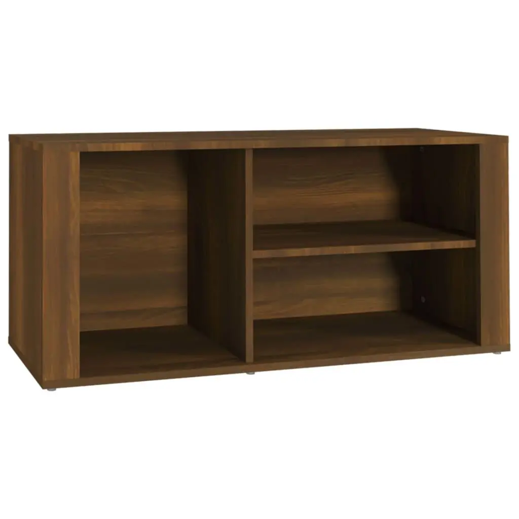 vidaXL Skoskap brun eik 100x35x45 cm konstruert tre