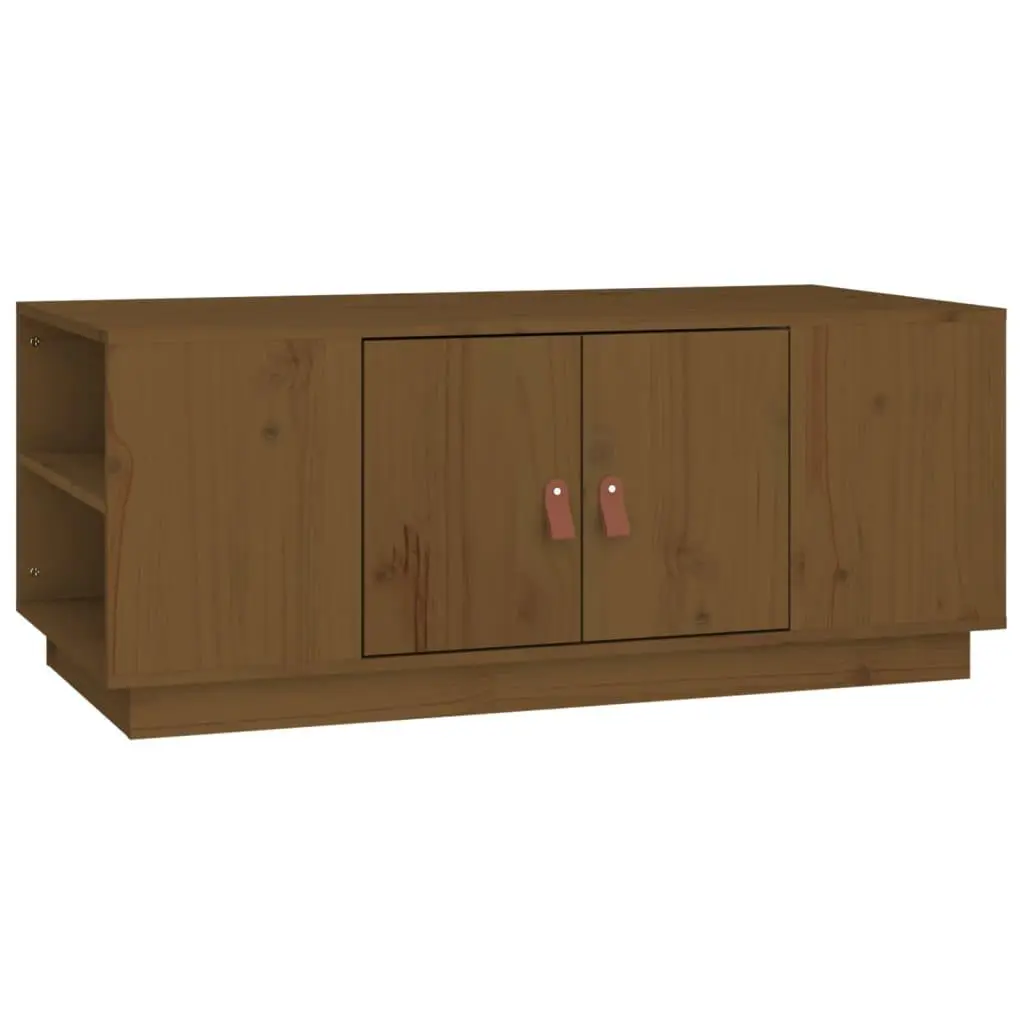 vidaXL Salongbord honningbrun 100x50x41 cm heltre furu