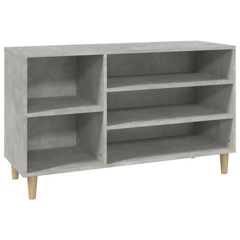 vidaXL Skoskap betonggrå 102x36x60 cm konstruert tre