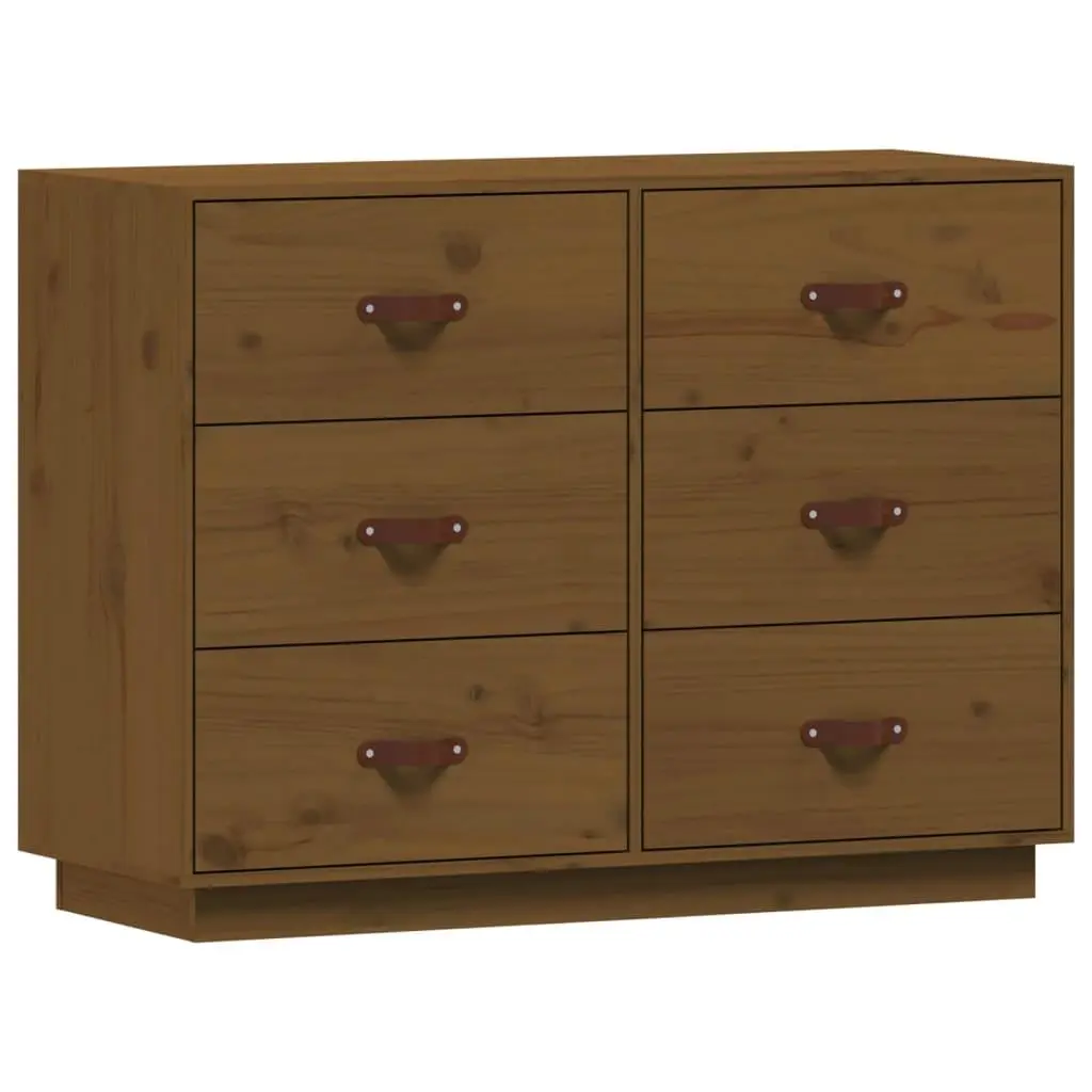 vidaXL Skjenk honningbrun 100x40x75 cm heltre furu