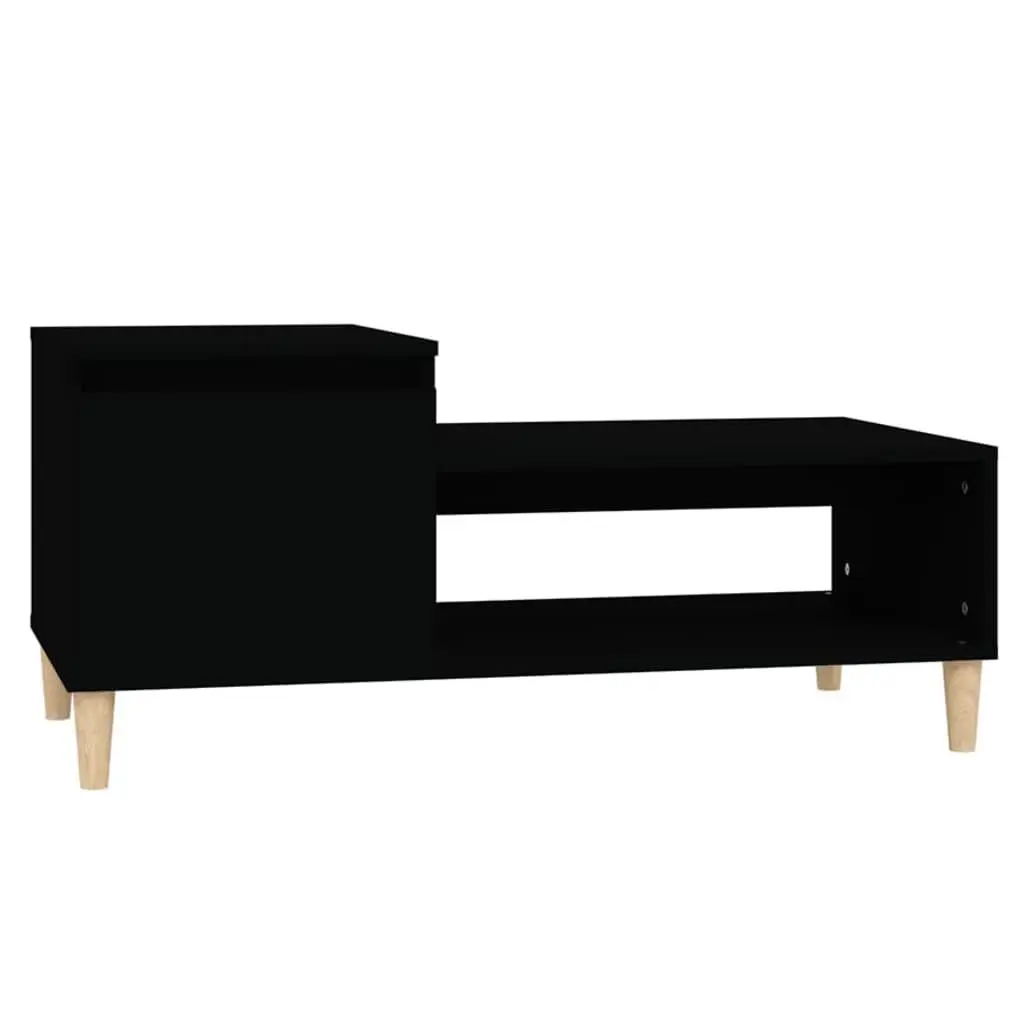 vidaXL Salongbord svart 100x50x45 cm konstruert tre