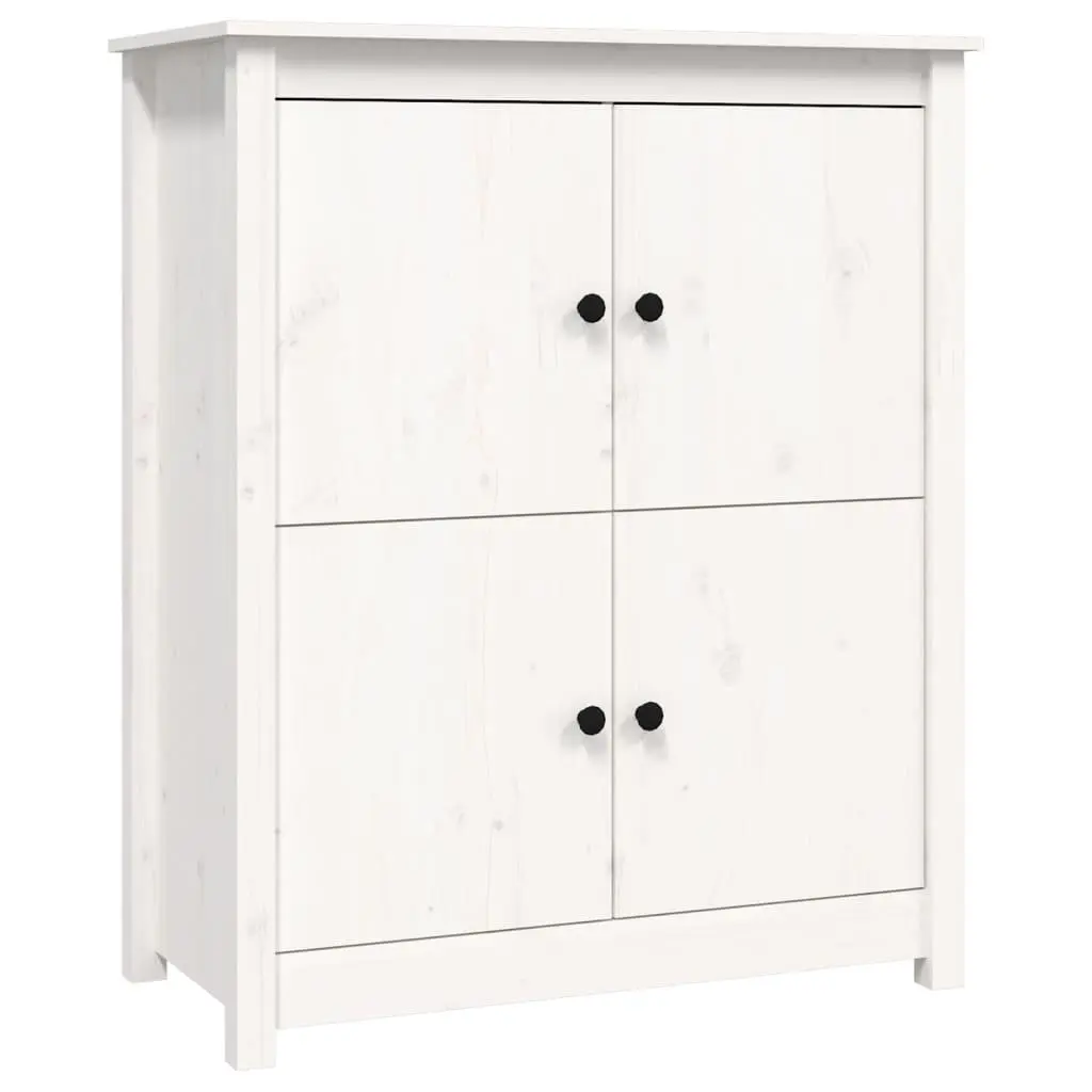 vidaXL Skjenk hvit 83x41,5x100 cm heltre furu