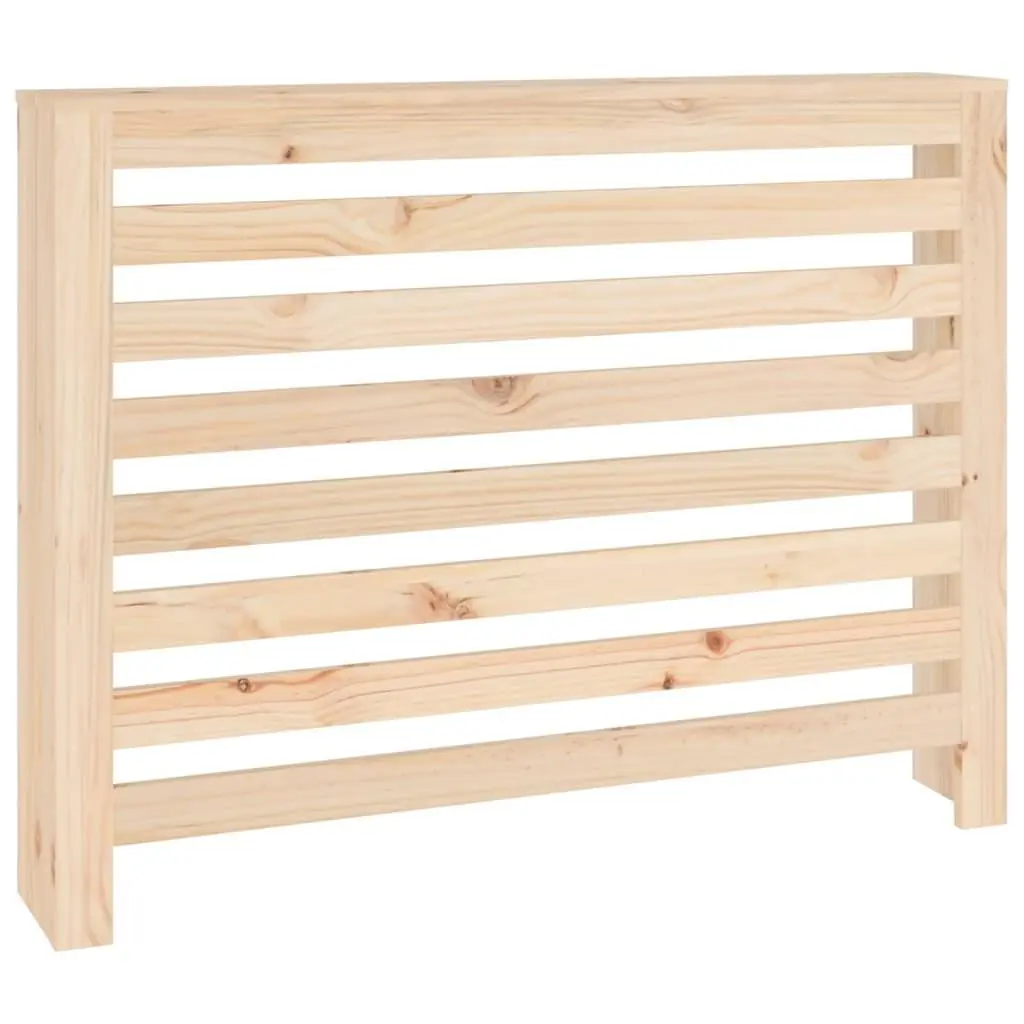 vidaXL Radiatordeksel 108,5x19x84 cm heltre furu
