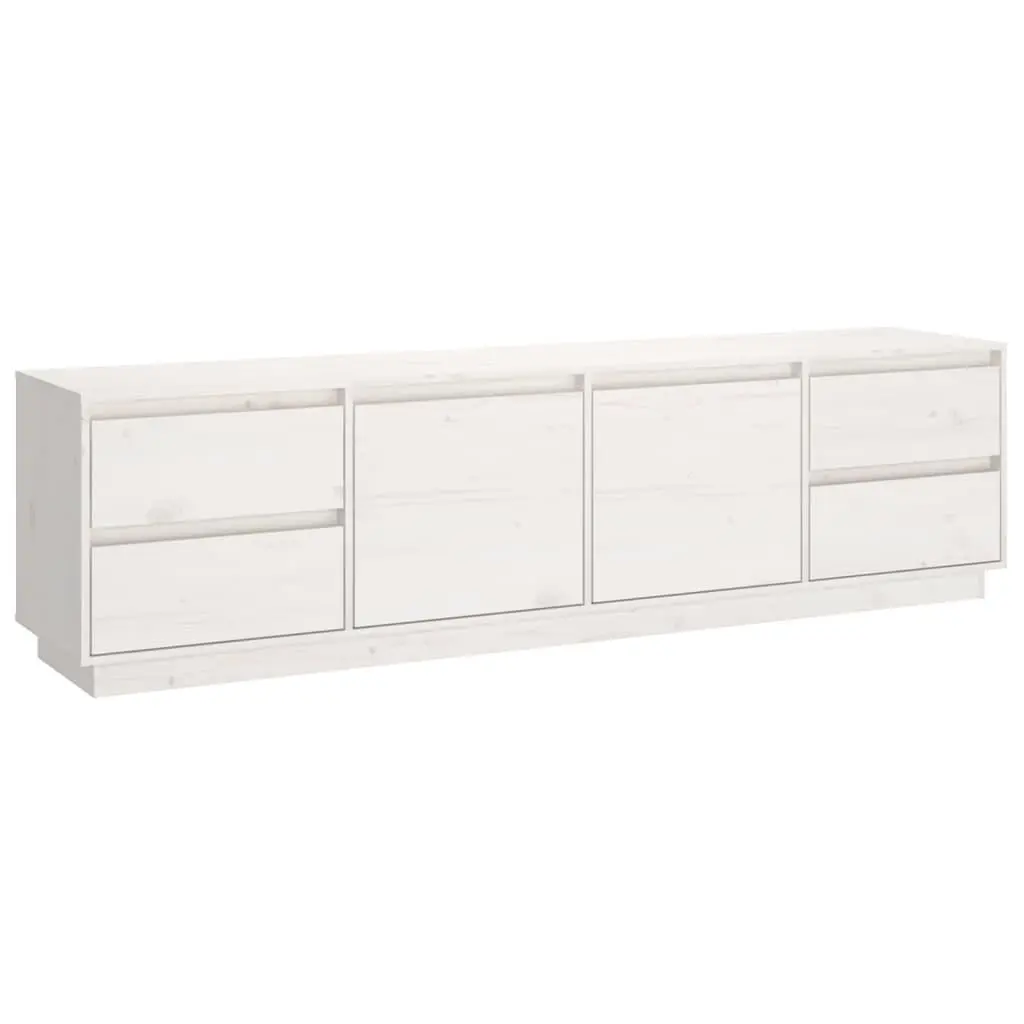 vidaXL TV-benk hvit 176x37x47,5 cm heltre furu