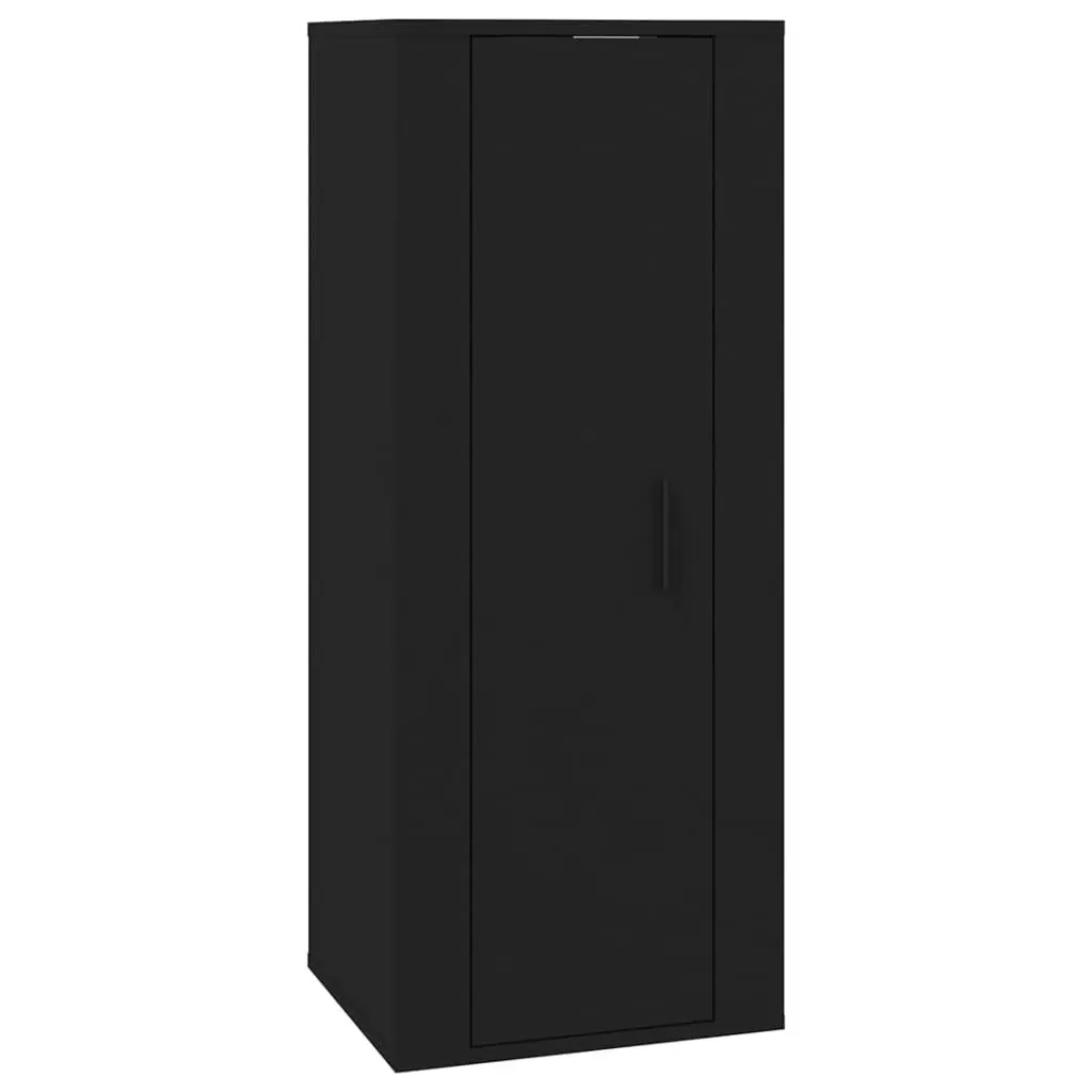 vidaXL Vegghengt TV-benk sort 40x34,5x100 cm