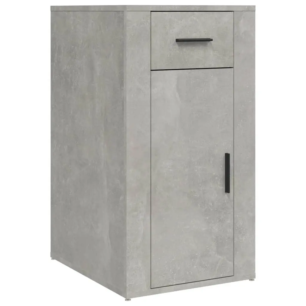 vidaXL Skap til skrivebord betonggrå 40x49x75 cm konstruert tre
