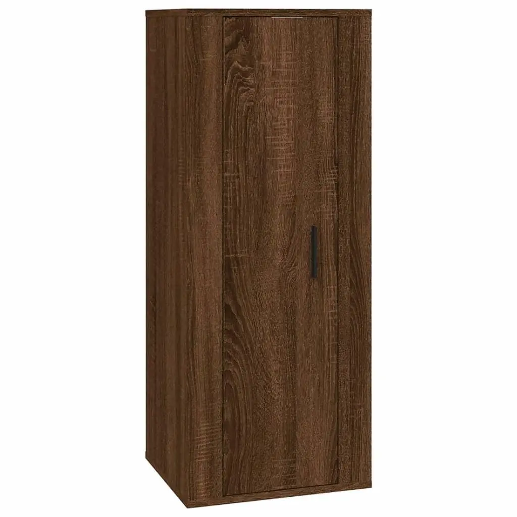 vidaXL Vegghengt TV-benk brun eik 40x34,5x100 cm