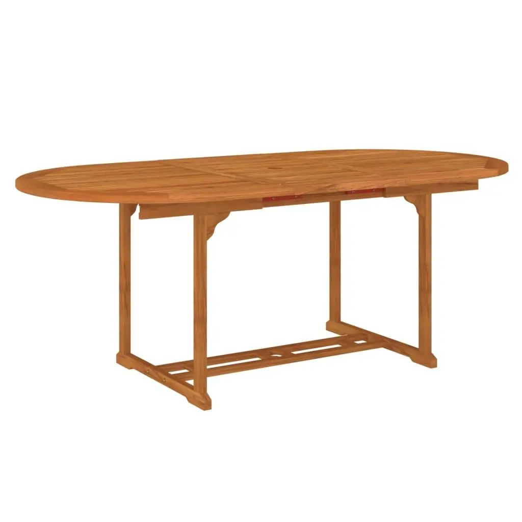 vidaXL Hagebord 200x100x75 cm heltre eukalyptus