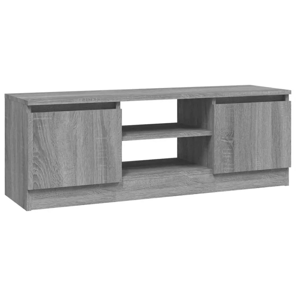 vidaXL TV-benk med dør grå sonoma 102x30x36 cm