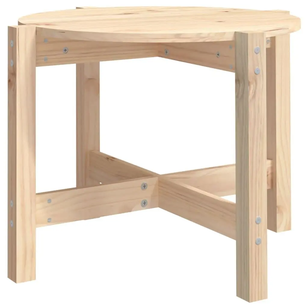 vidaXL Salongbord Ø 62,5x45 cm heltre furu