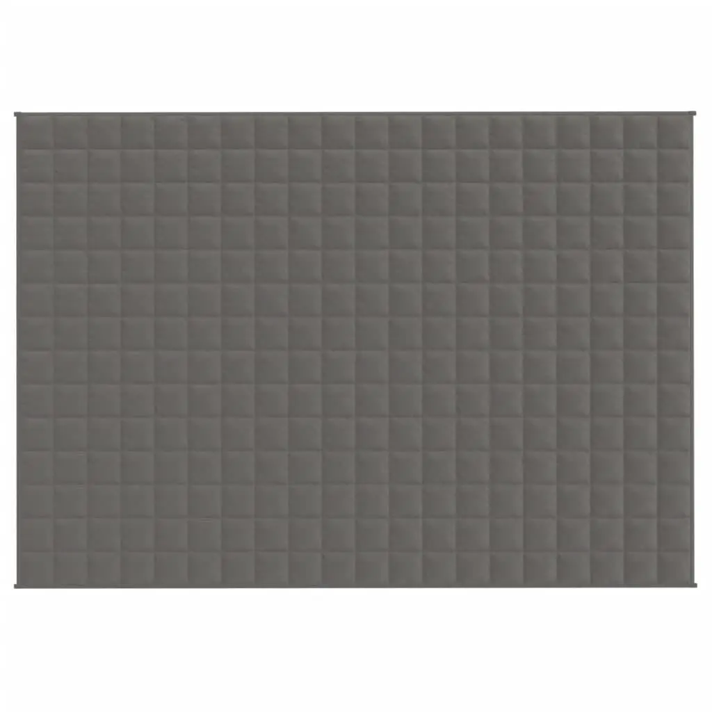 vidaXL Vektdyne grå 138x200 cm 6 kg stoff