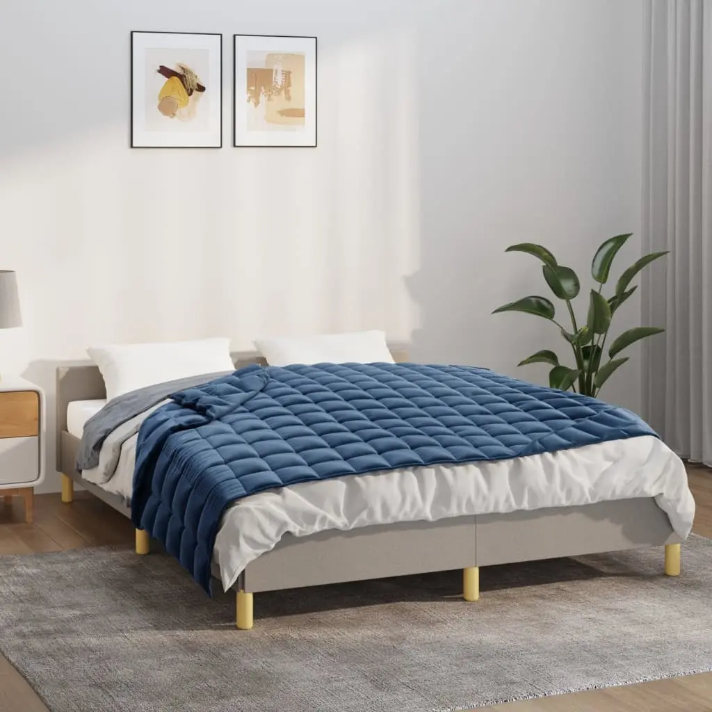 vidaXL Vektdyne blå 120x180 cm 9 kg stoff
