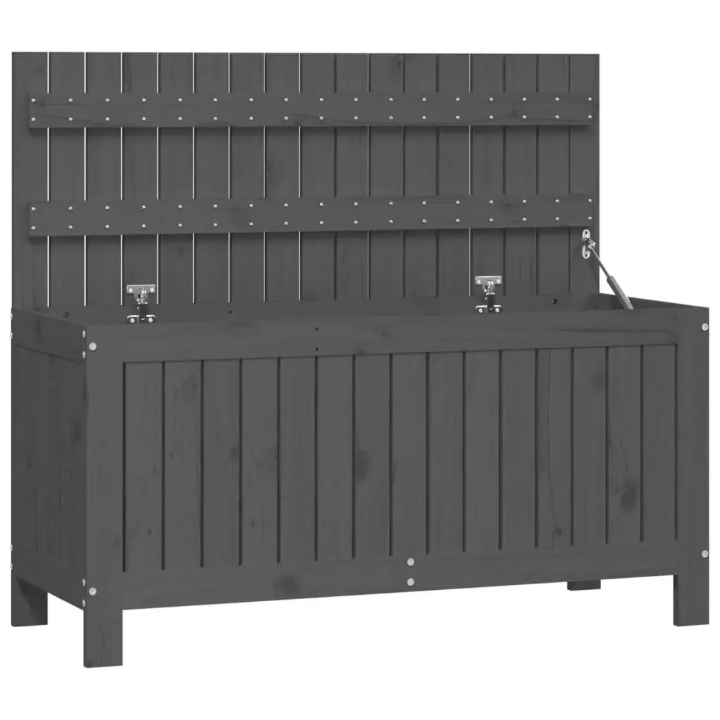 vidaXL Putekasse grå 108x42,5x54 cm heltre furu