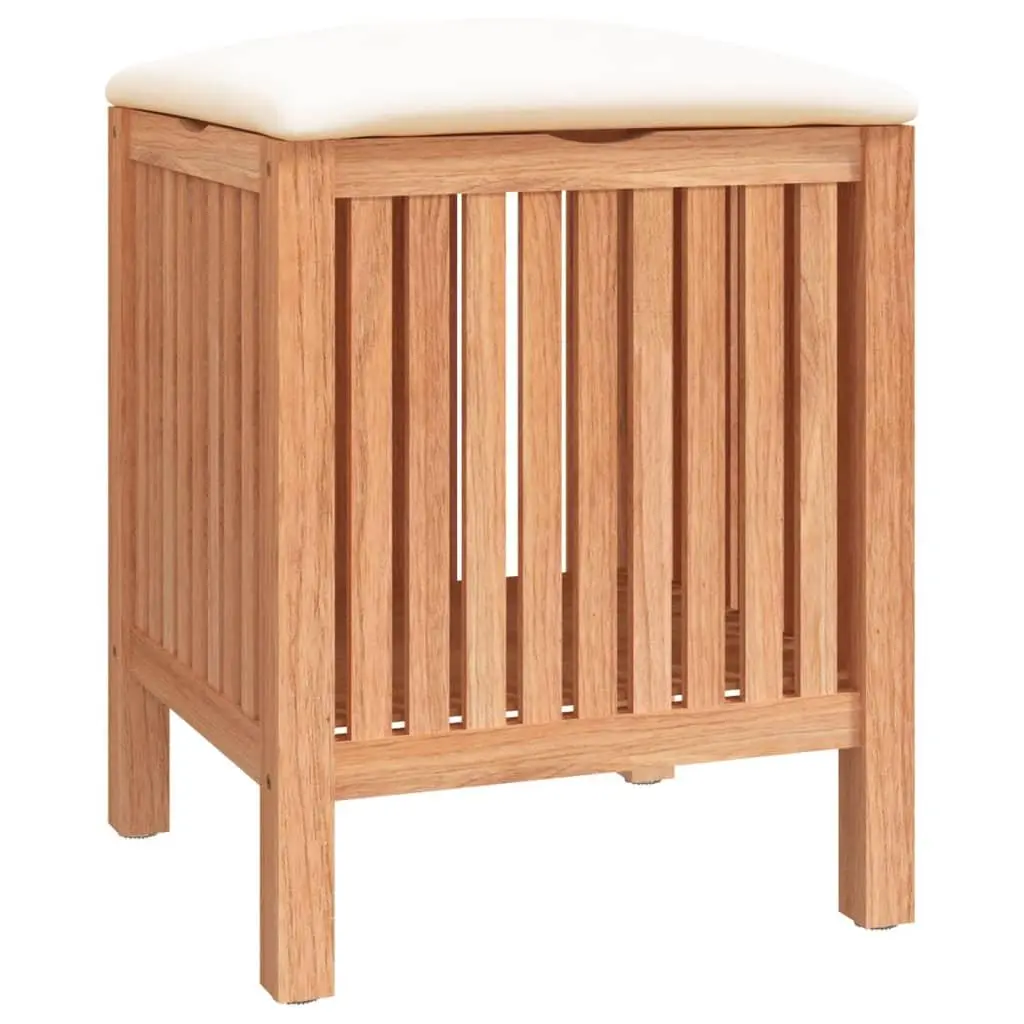 vidaXL Baderomskrakk 40,5x40x52 cm heltre valnøtt