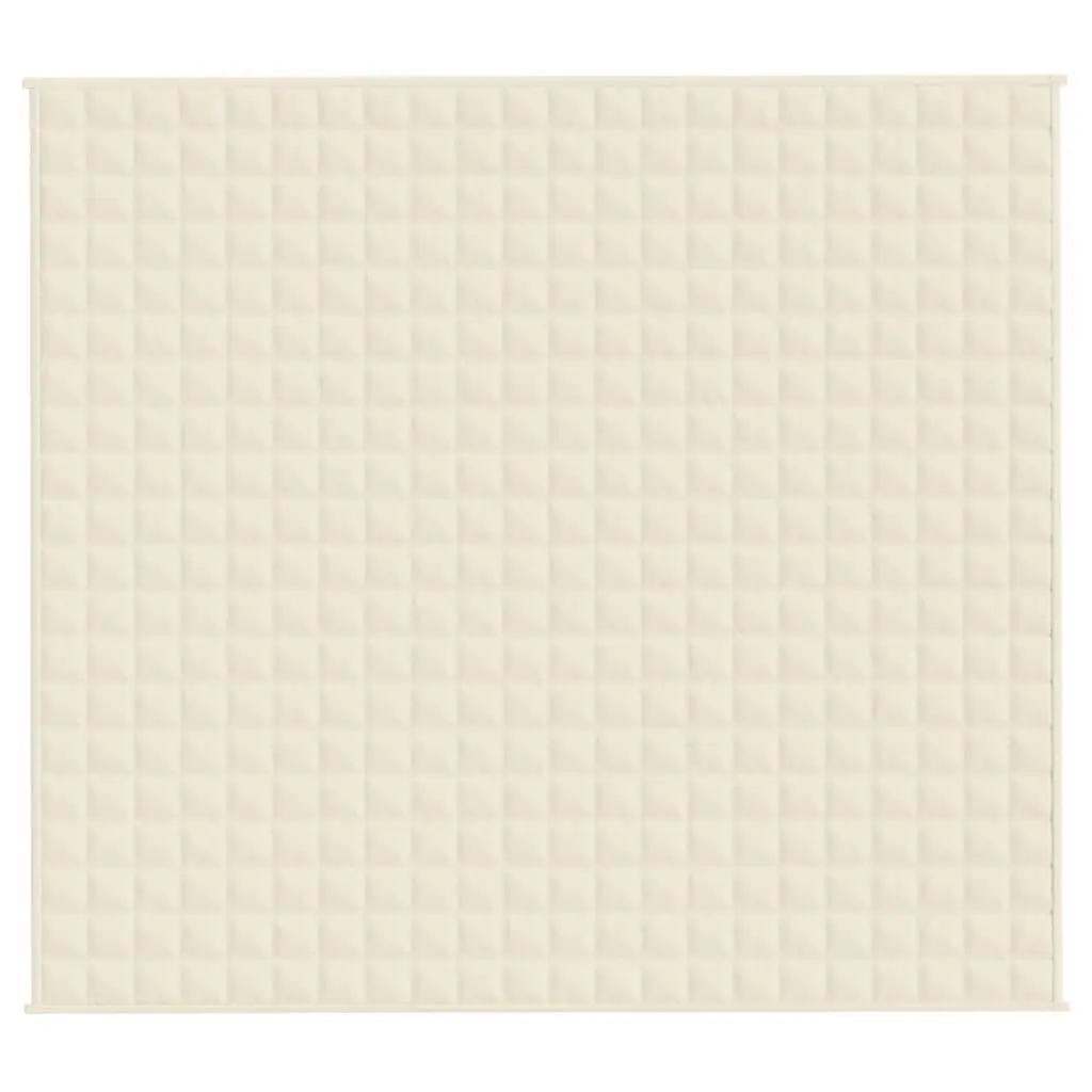 vidaXL Vektdyne kremhvit 200x220 cm 13 kg stoff