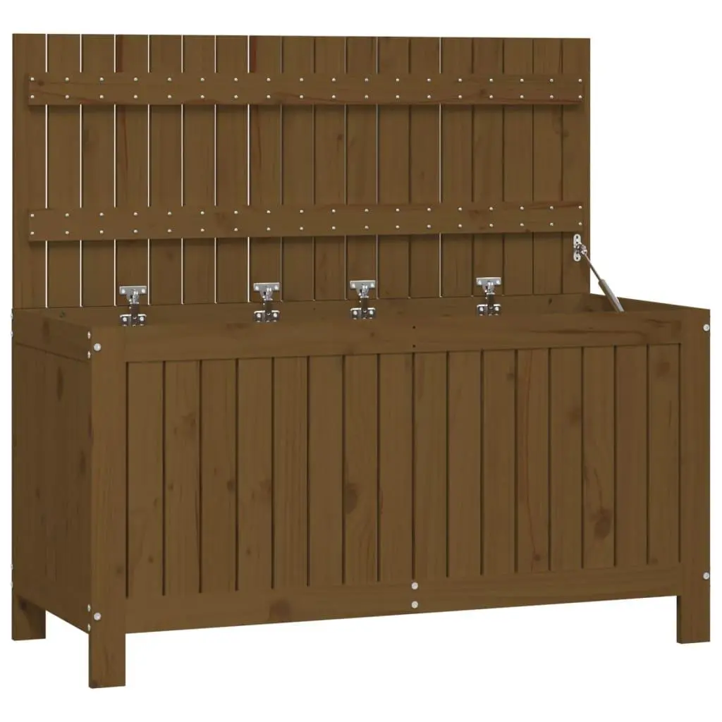 vidaXL Putekasse honningbrun 115x49x60 cm heltre furu