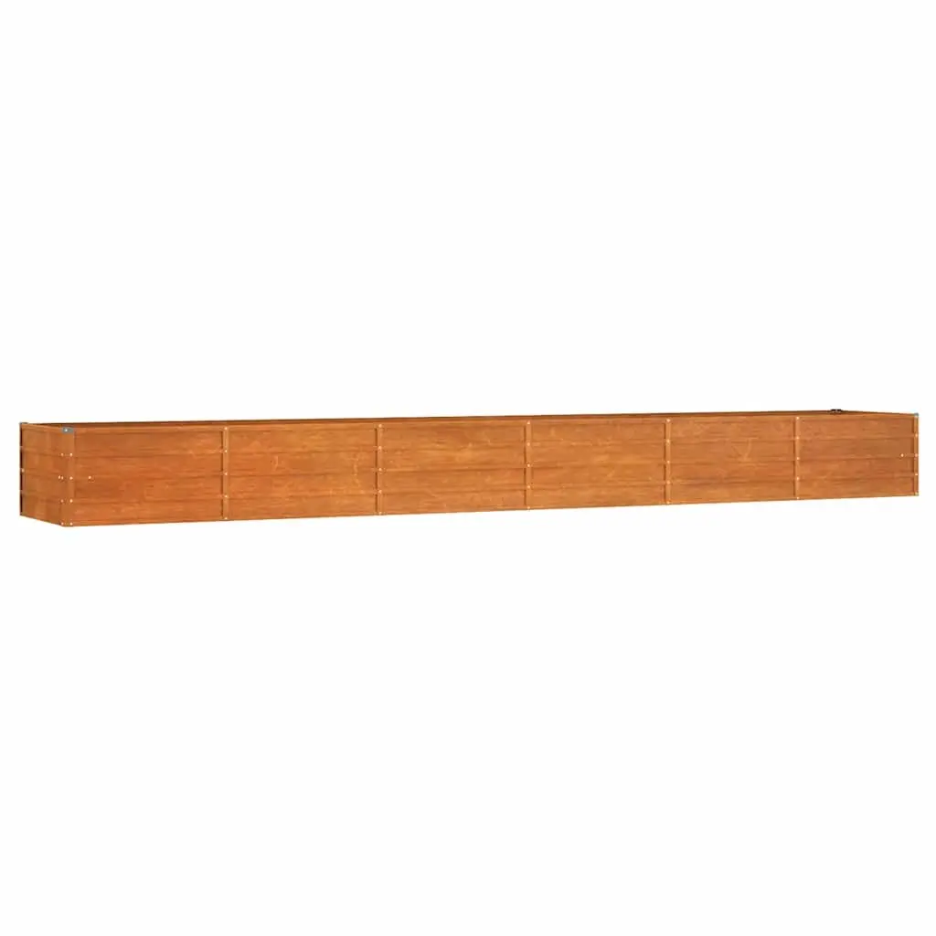 vidaXL Høybed rust 480x80x45 cm cortenstål