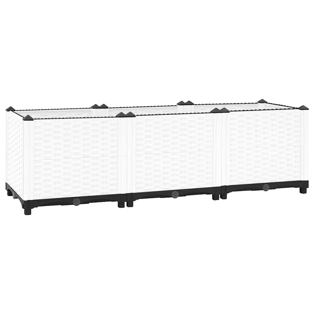 vidaXL Høybed 120x40x38 cm polypropylen