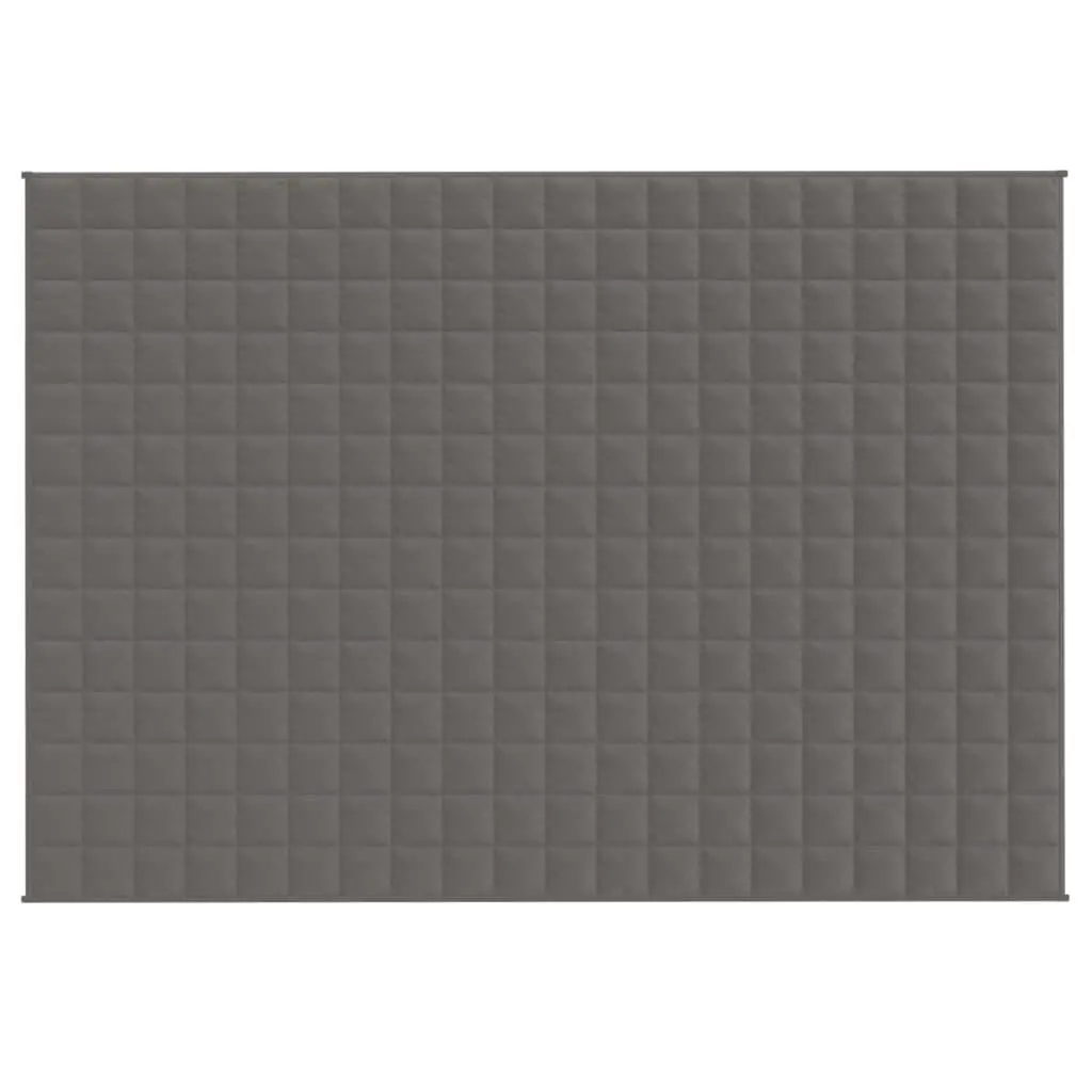vidaXL Vektdyne grå 137x200 cm 6 kg stoff