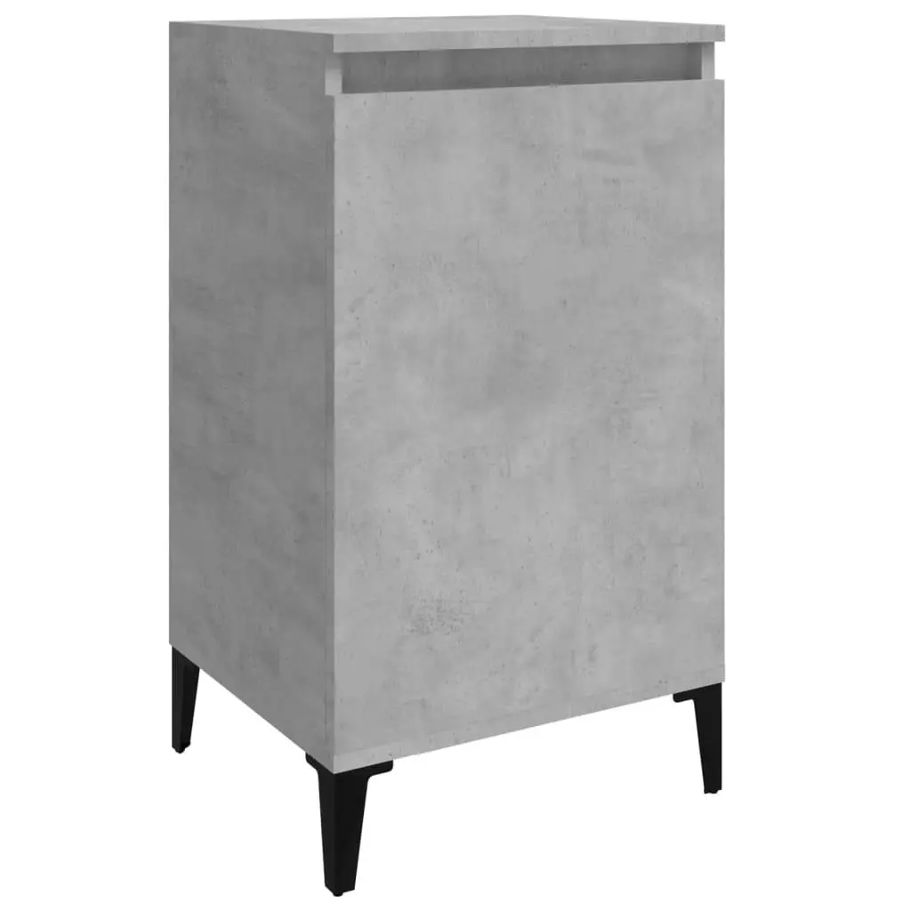 vidaXL Nattbord betonggrå 40x35x70 cm konstruert tre