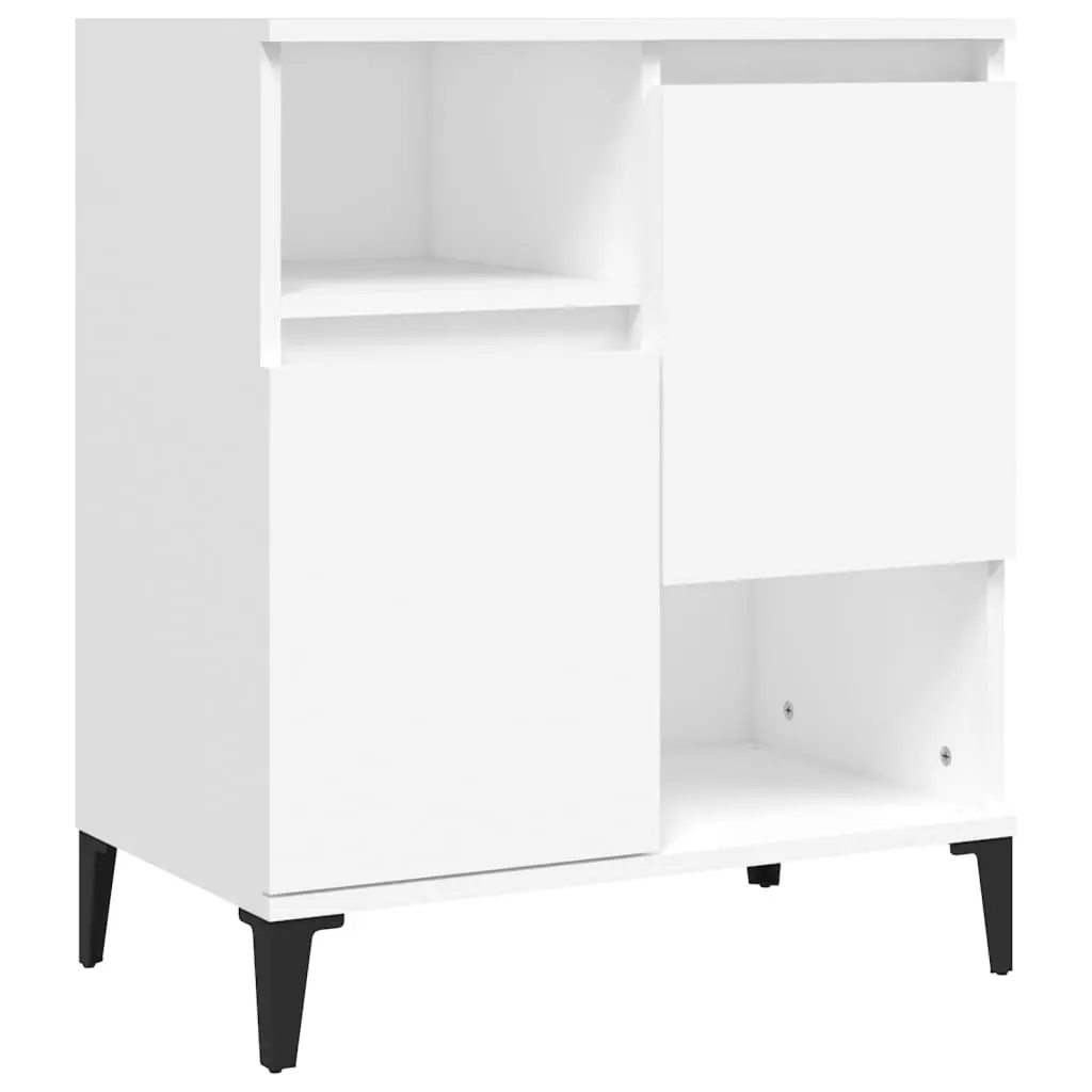 vidaXL Skjenk hvit 60x35x70 cm konstruert tre