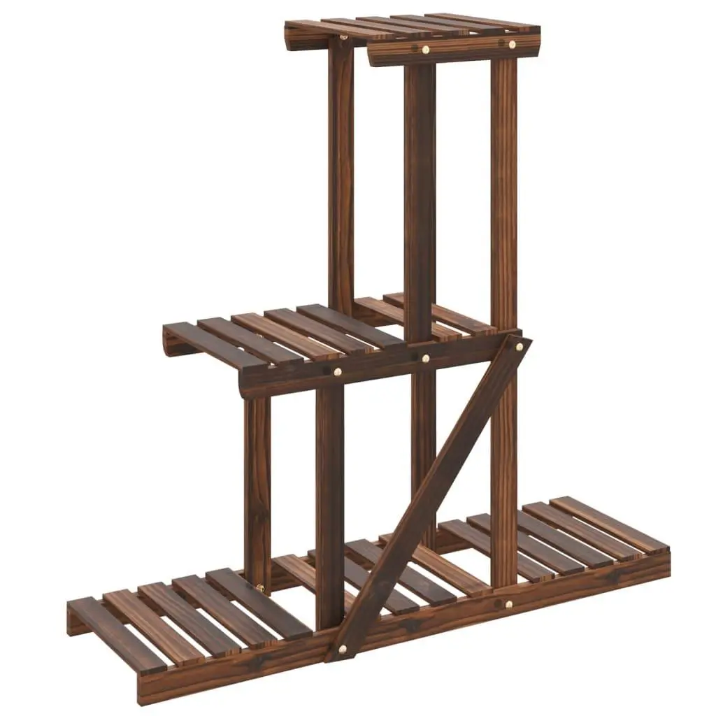 vidaXL Blomsterstativ 81x25x75,5 cm heltre gran