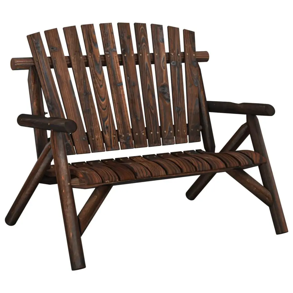 vidaXL Hagebenk 2 seter 119x85x98 cm heltre gran