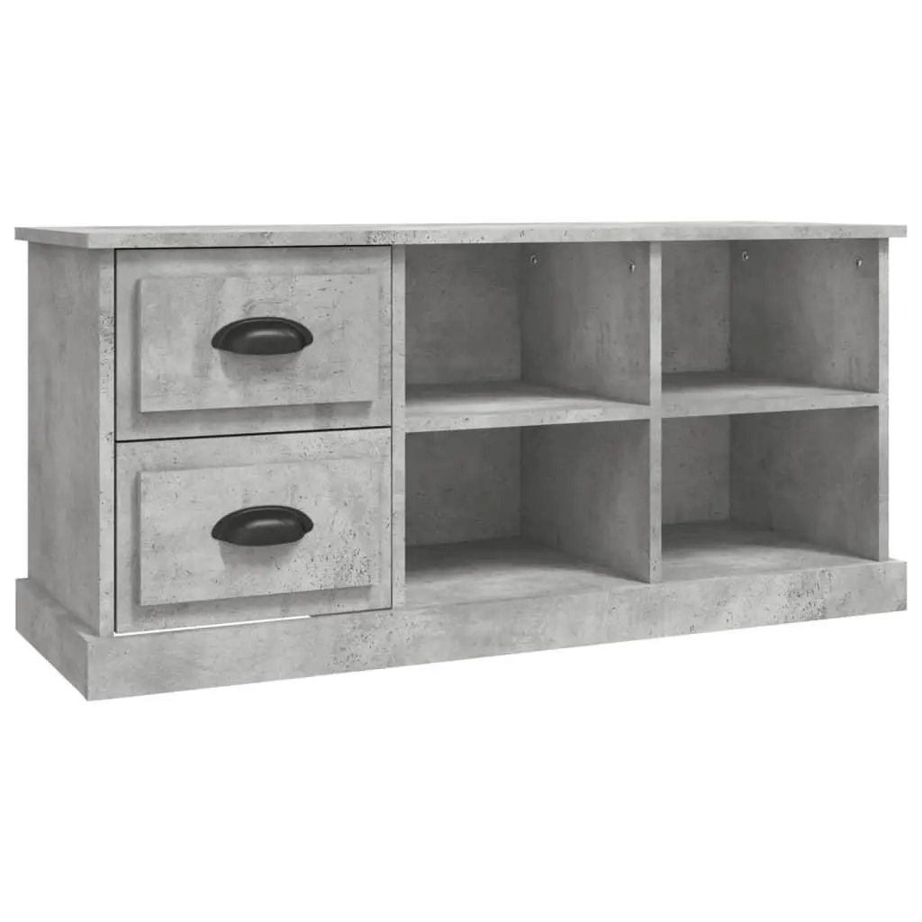 vidaXL TV-benk betonggrå 102x35,5x47,5 cm konstruert tre