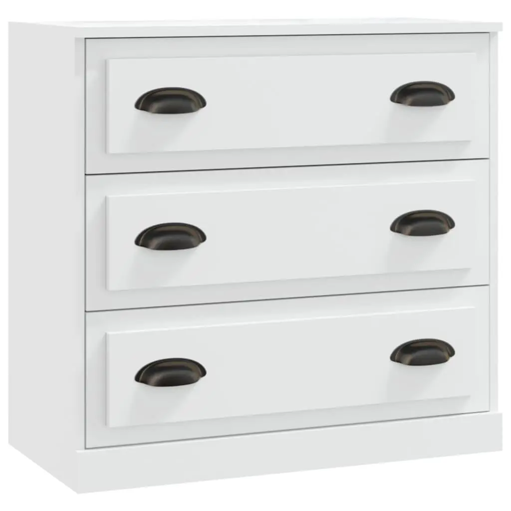 vidaXL Skjenk hvit 70x35,5x67,5 cm konstruert tre