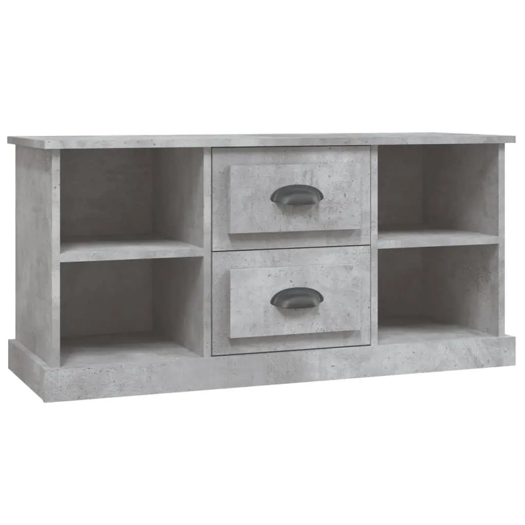 vidaXL TV-benk betonggrå 99,5x35,5x48 cm konstruert tre