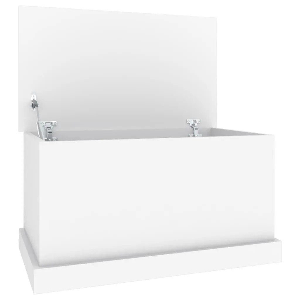 vidaXL Oppbevaringsboks hvit 70x40x38 cm konstruert tre