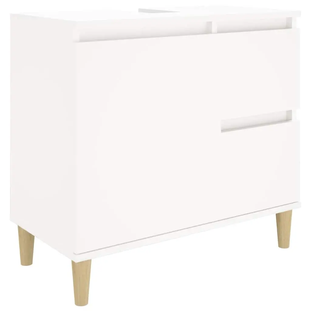 vidaXL Baderomsskap hvit 65x33x60 cm konstruert tre