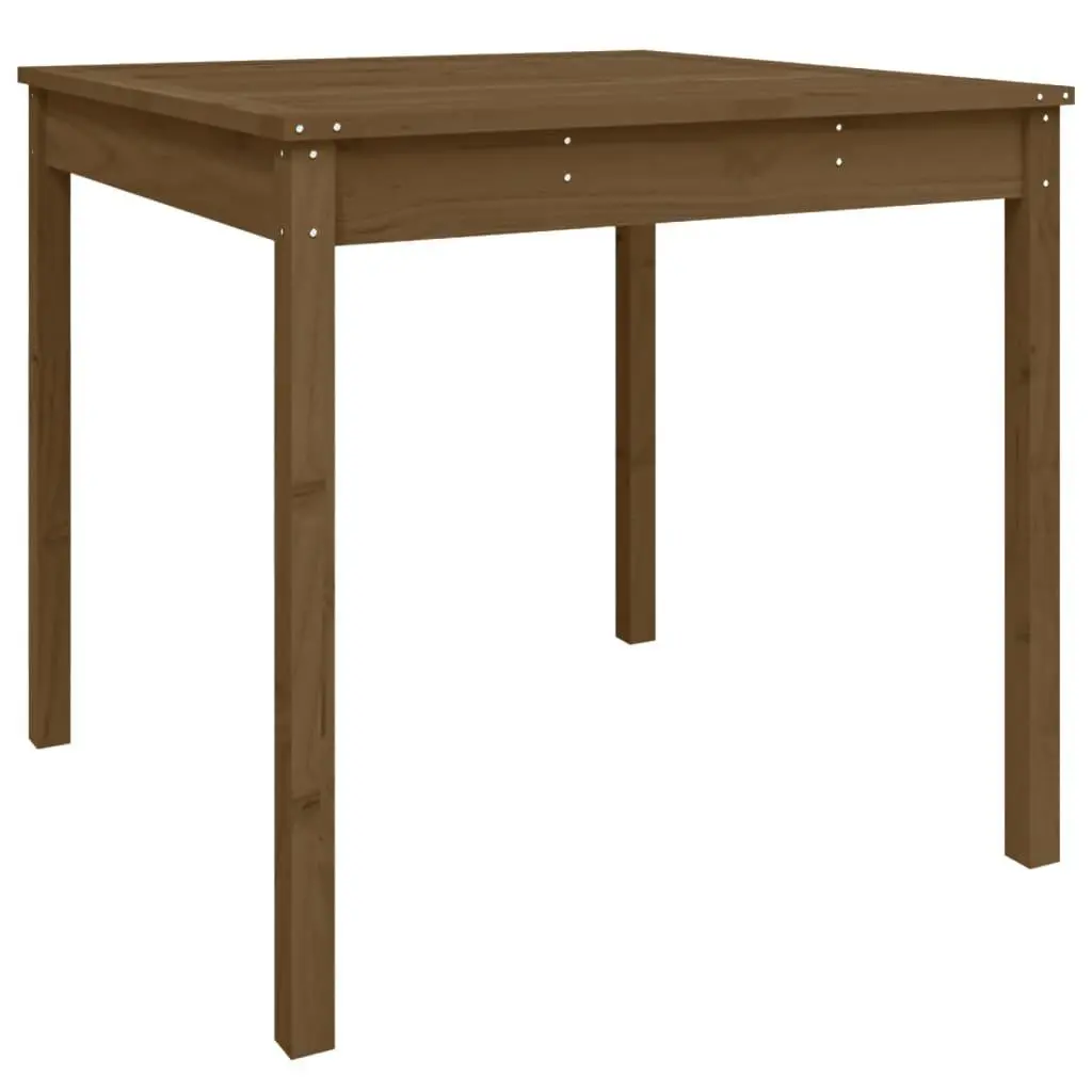vidaXL Hagebord honningbrun 82,5x82,5x76 cm heltre furu