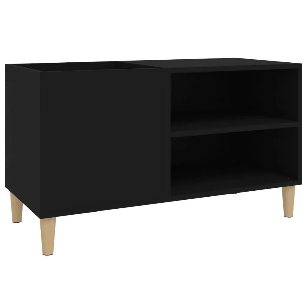 vidaXL Hifi-benk svart 84,5x38x48 cm konstruert tre