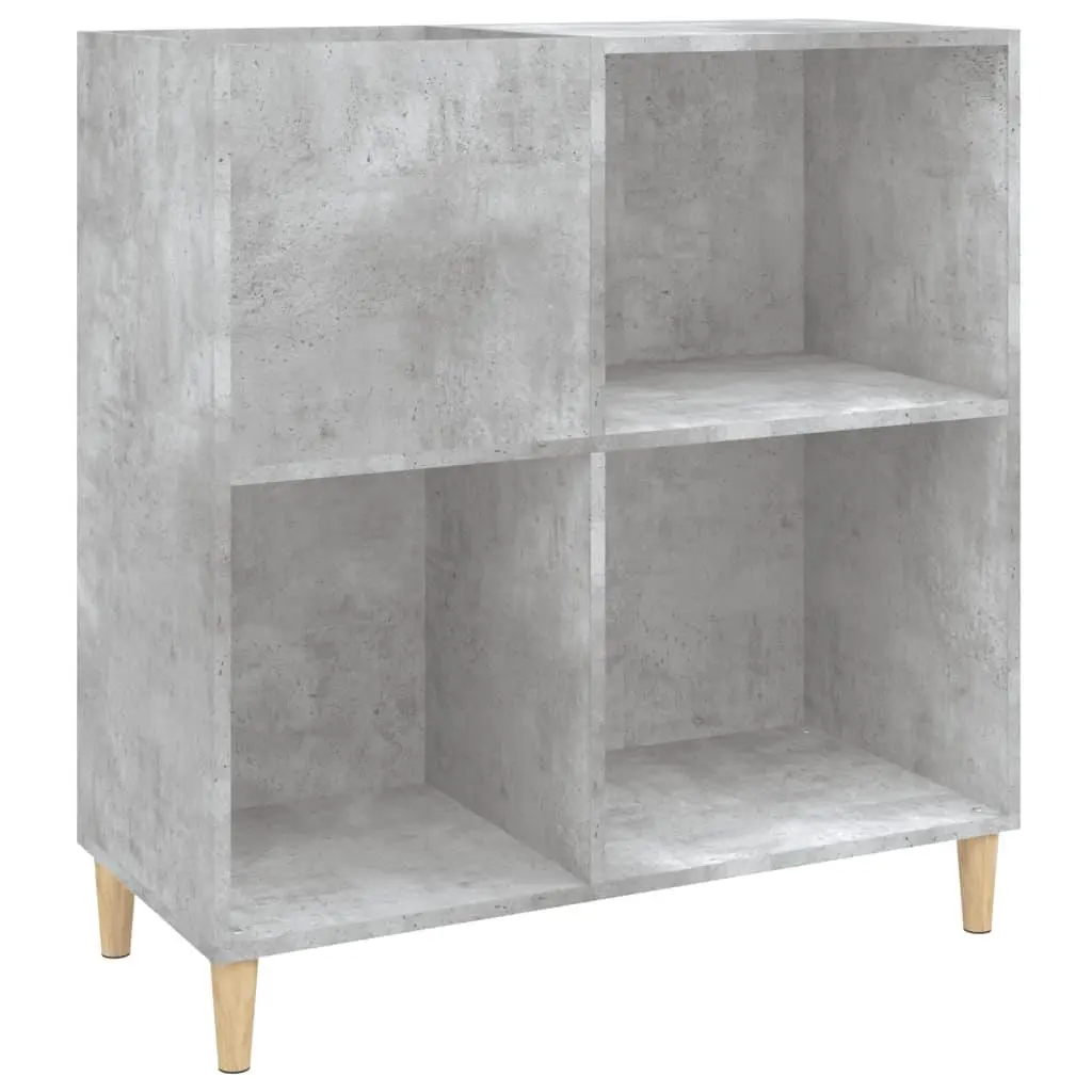 vidaXL Hifi-benk betonggrå 84,5x38x89 cm konstruert tre