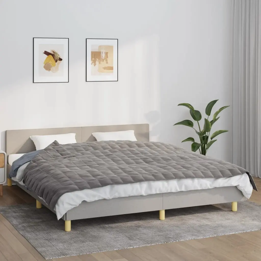 vidaXL Vektdyne grå 155x220 cm 11 kg stoff