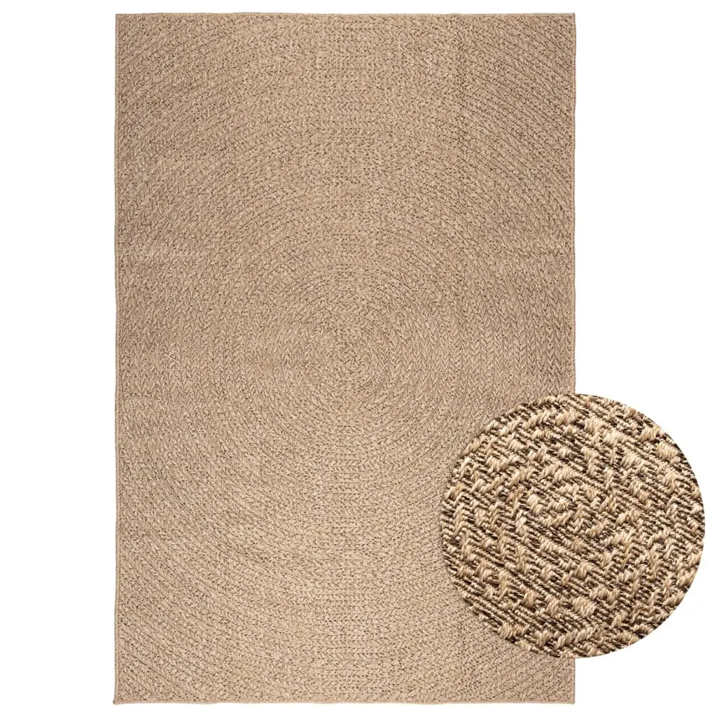 vidaXL Teppe ZIZUR 200x290 cm jute-utseende innendørs og utendørs