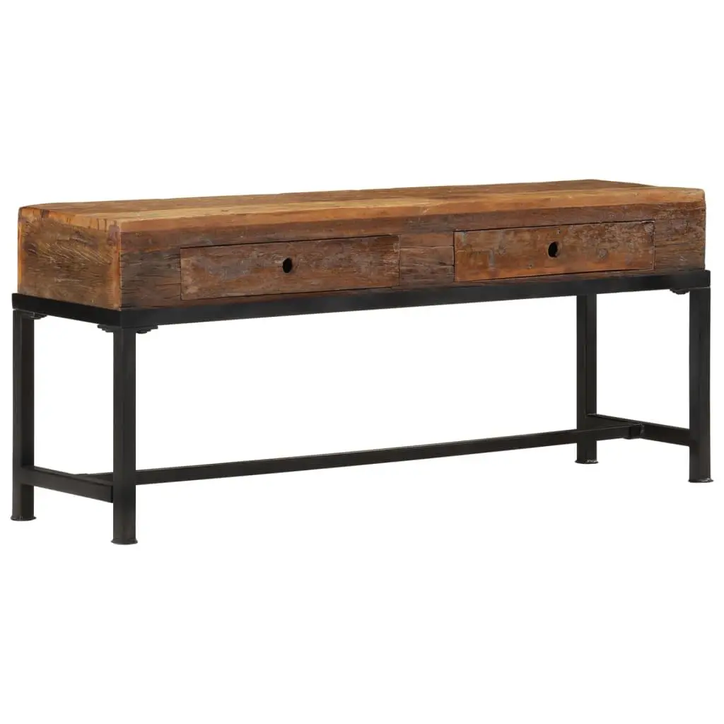 vidaXL TV-benk 110x30x46 cm gjenvunnet heltre