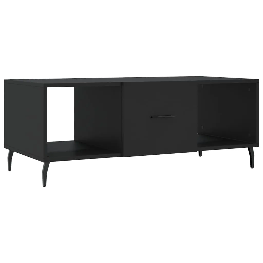 vidaXL Salongbord svart 102x50x40 cm konstruert tre