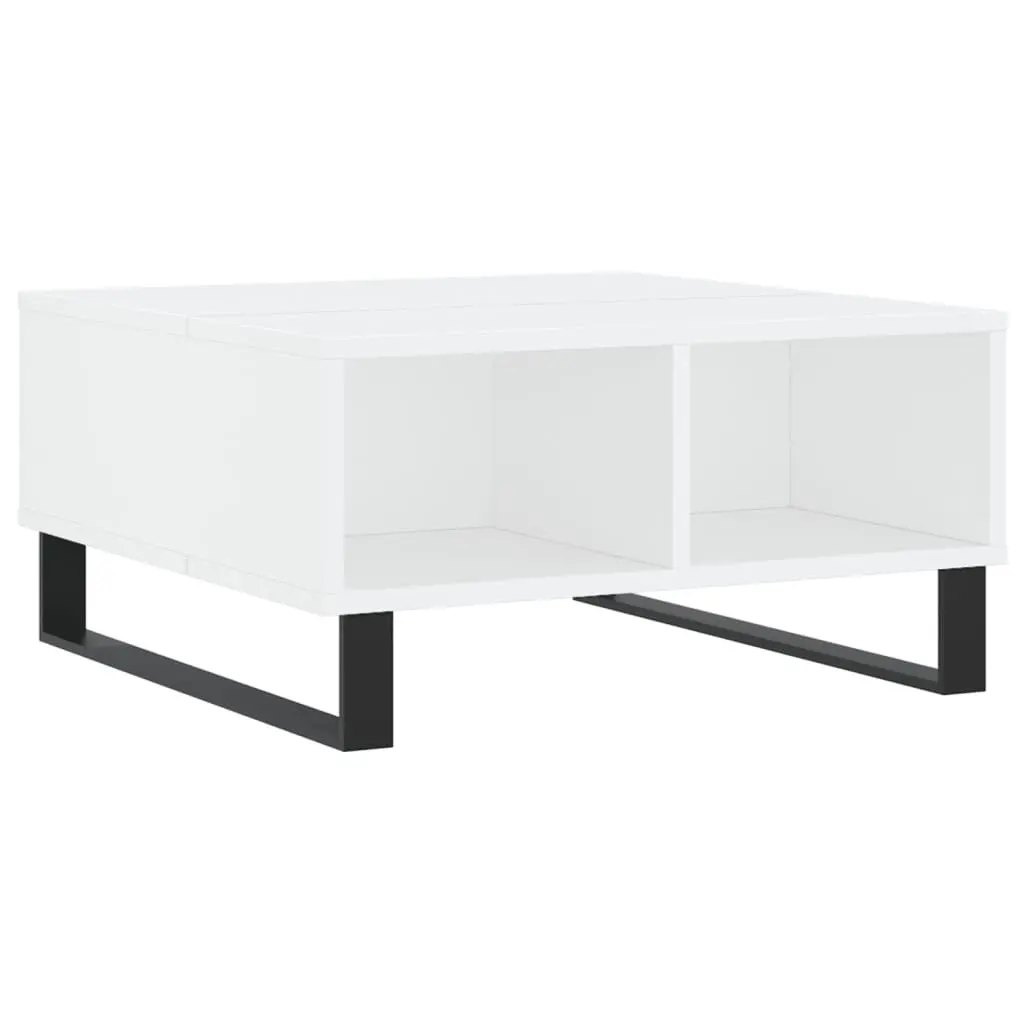 vidaXL Sofabord hvit 60x60x30 cm konstruert tre