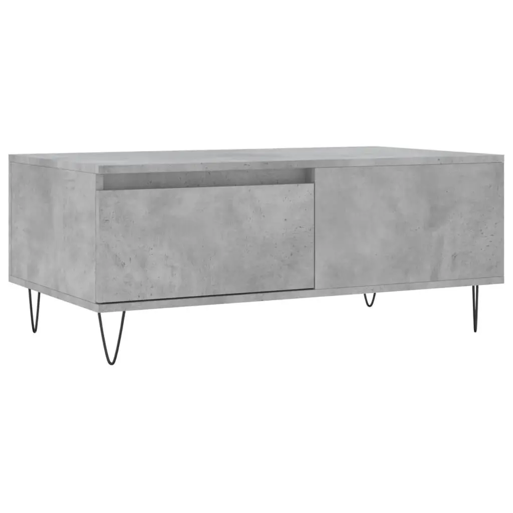 vidaXL Salongbord betonggrå 90x50x36,5 cm konstruert tre